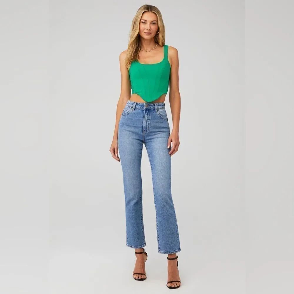 Amanda Uprichard Women's Fisher Top in Jungle Green Size Medium